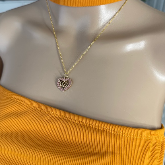 Gucci zipper-pull heart pendant charm necklace - Picture 6 of 7